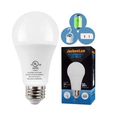 JackonLux Rechargeable Lightbulbs - Natural Disaster Survival Products
